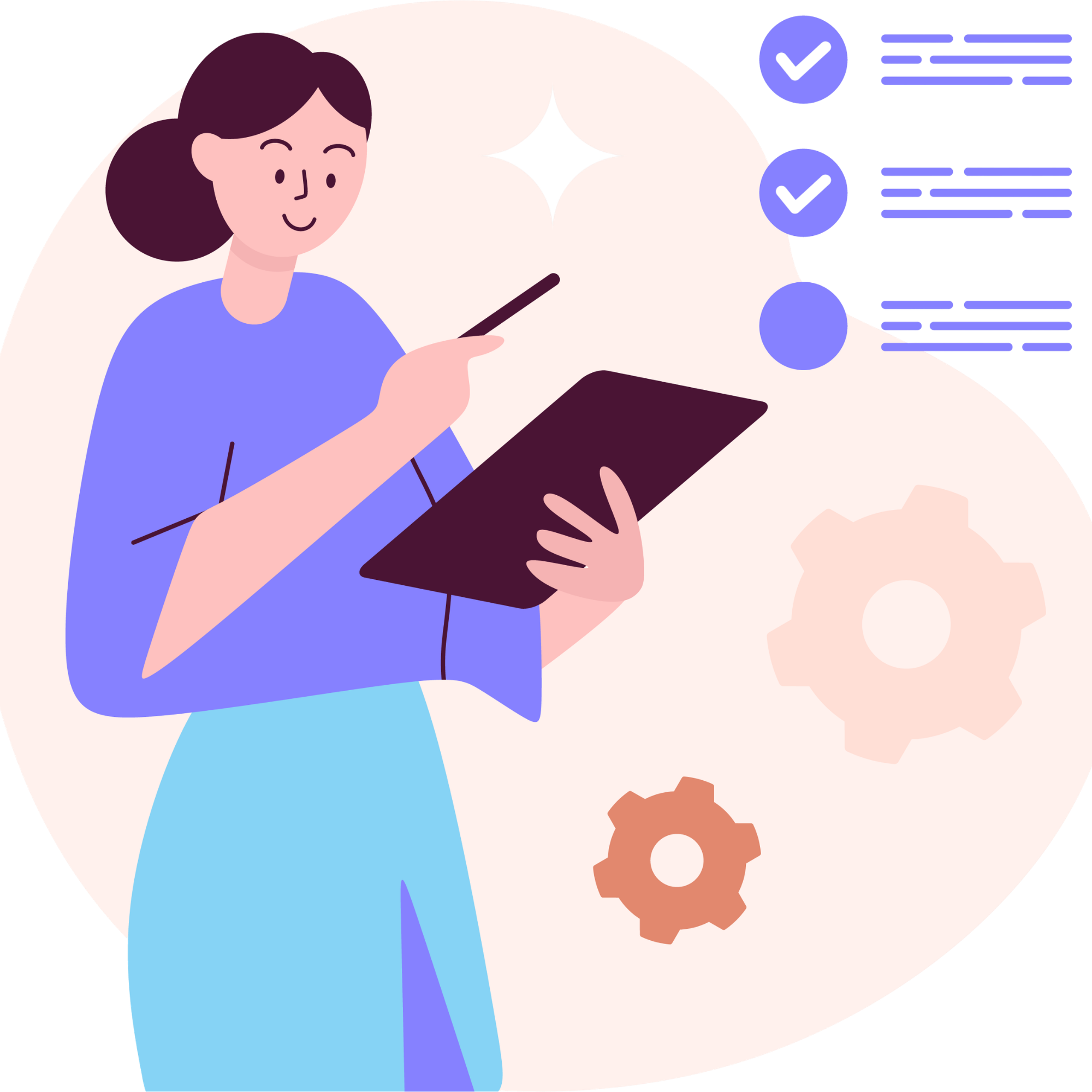 Create profile illustration